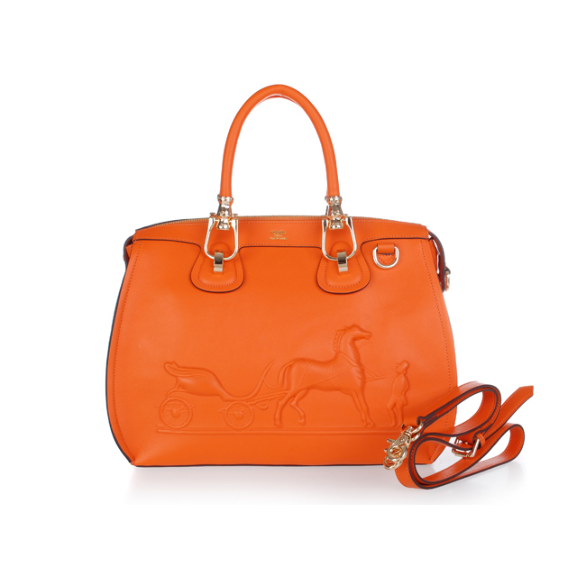 0322 2012 Hermes nuova Borsa media in pelle a tracolla 0322 Arancione ingegno